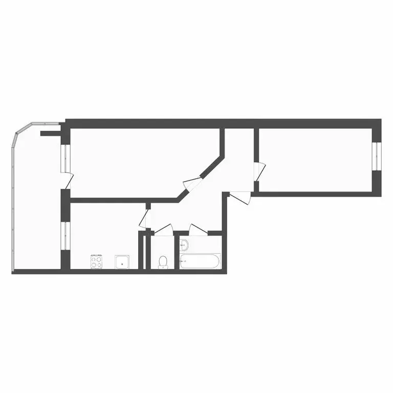 2-комнатная квартира: Тюмень, улица Домостроителей, 16А (47.8 м) - Фото 1