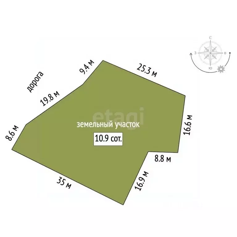 Участок в Мордовия, Ичалковский район, пос. Смольный Солнечная ул., 5 ... - Фото 1