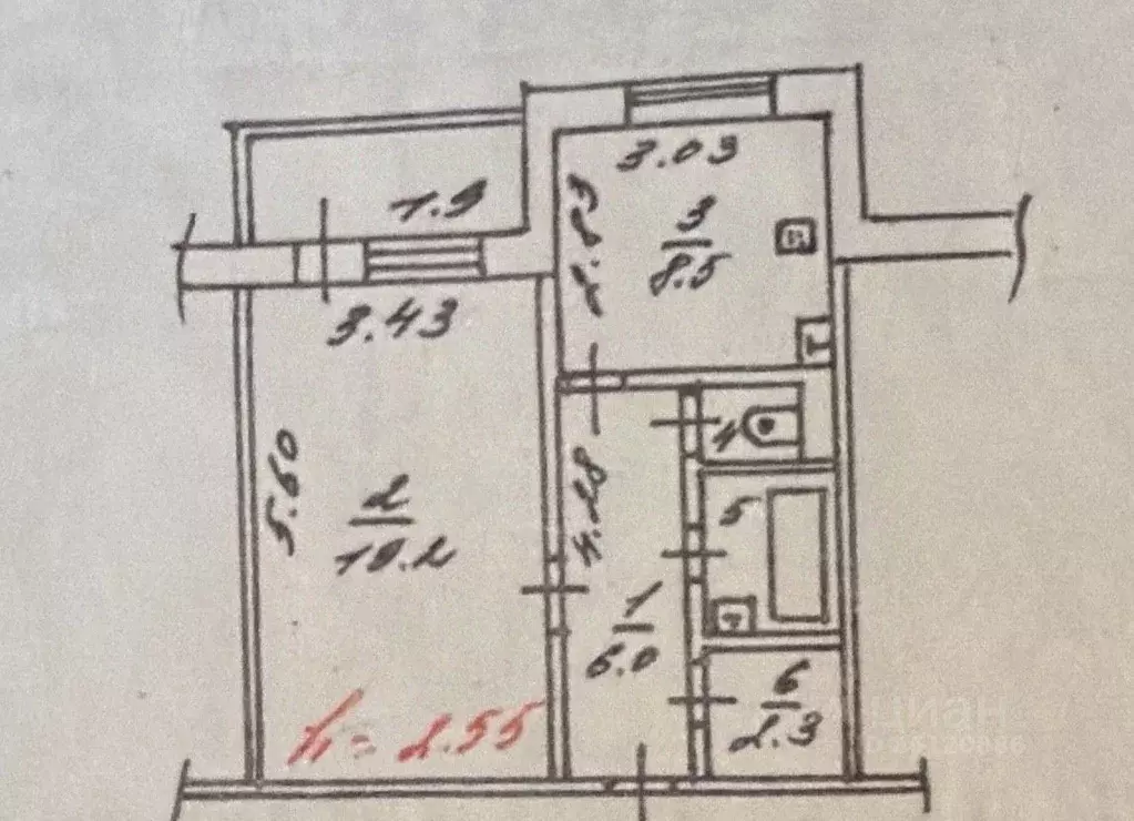 1-к кв. Тверская область, Тверь ул. Евгения Пичугина, 46 (39.6 м) - Фото 1