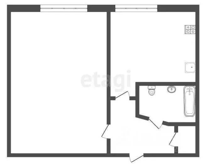 1-к кв. Удмуртия, Ижевск Короткая ул., 118А (32.5 м) - Фото 1