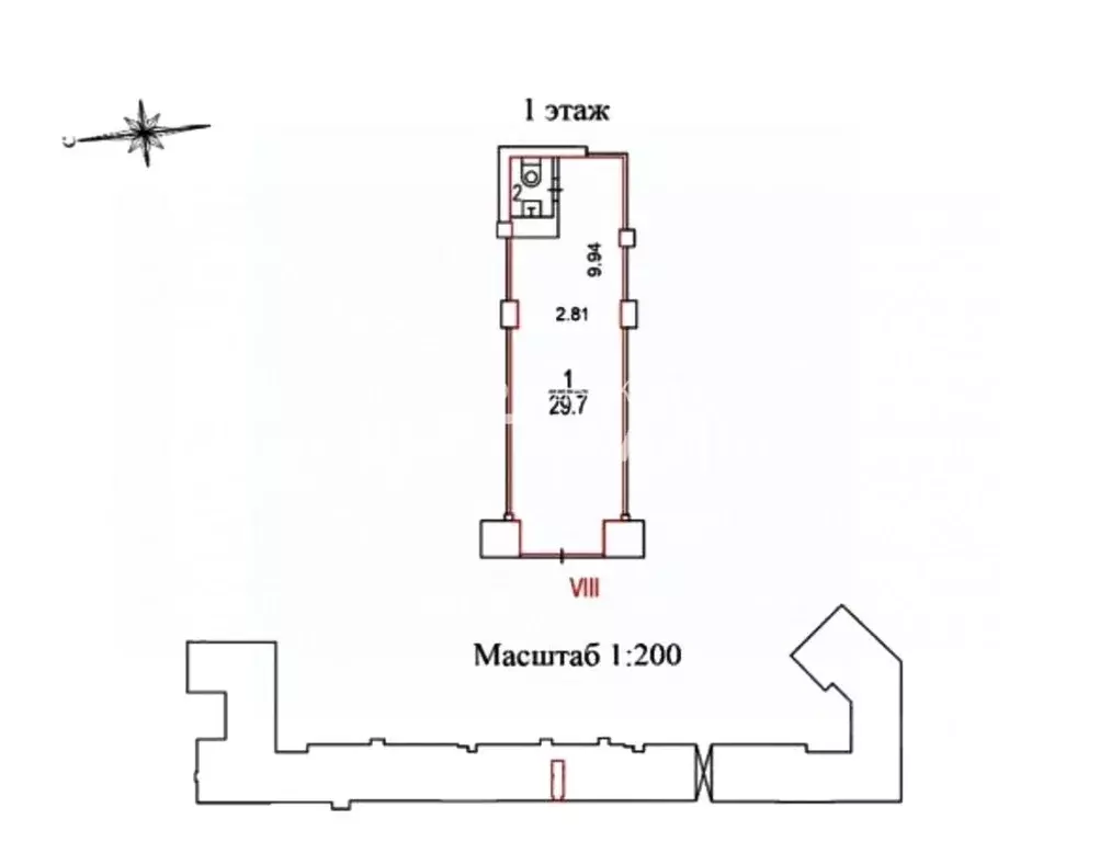 Помещение свободного назначения в Москва просп. Мира, 112 (32 м) - Фото 1