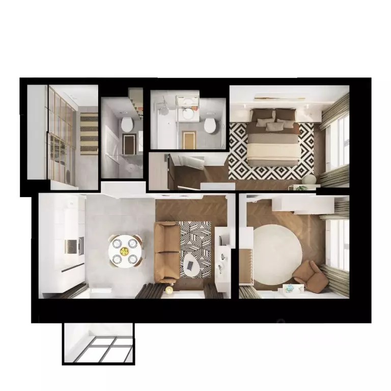 2-к кв. Приморский край, Владивосток Снежный парк жилой комплекс, 2 ... - Фото 2