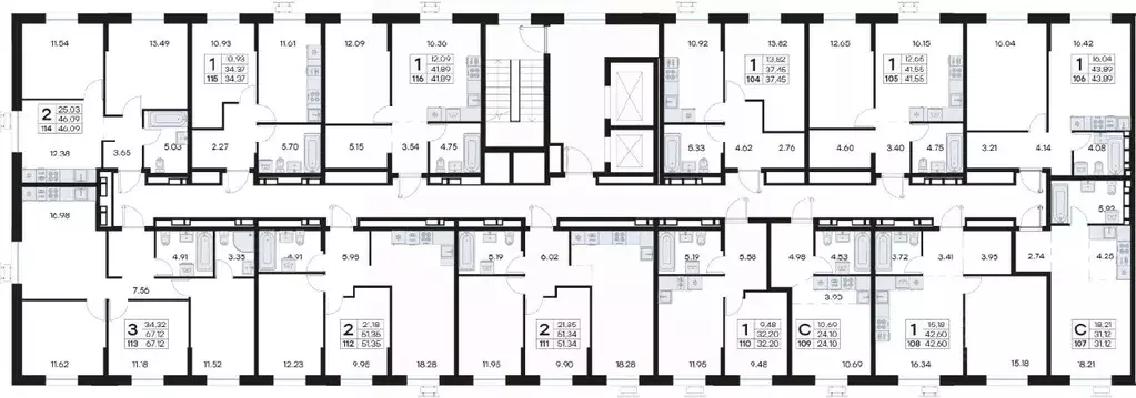 2-к кв. Приморский край, Владивосток Катерная ул., 31/2 (51.34 м) - Фото 2