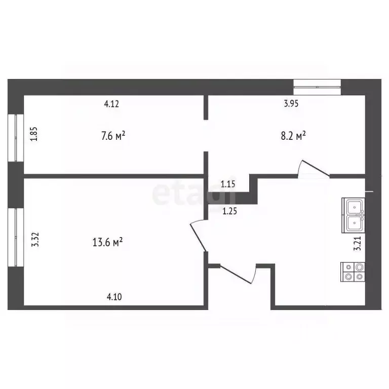 Комната Самарская область, Самара Некрасовская ул., 42 (44.0 м) - Фото 2