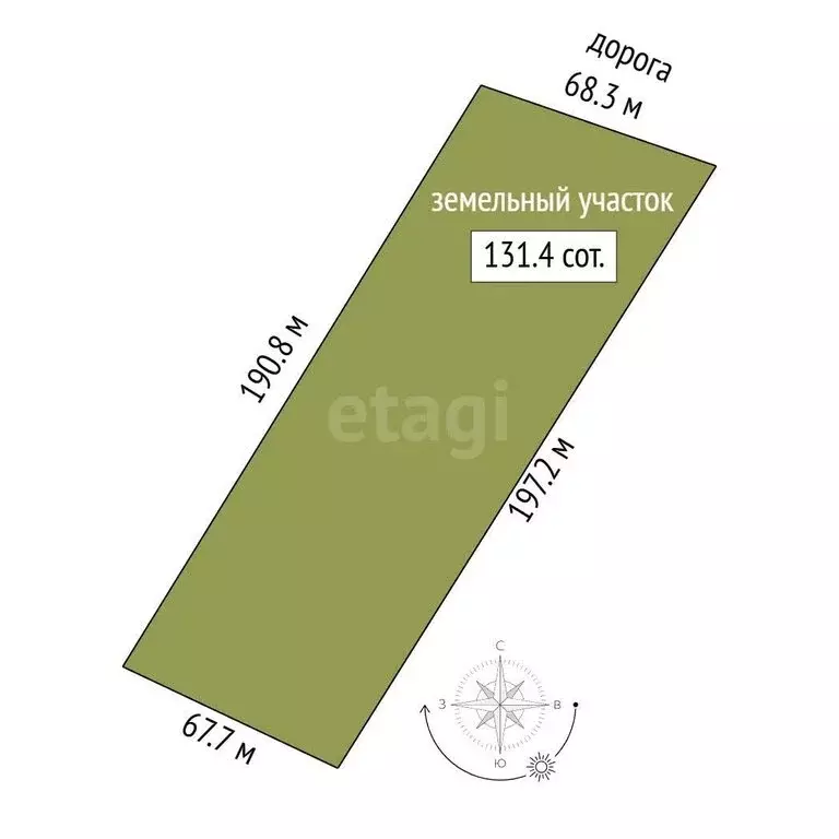 Участок в Бахчисарайский район, село Железнодорожное (131 м) - Фото 1