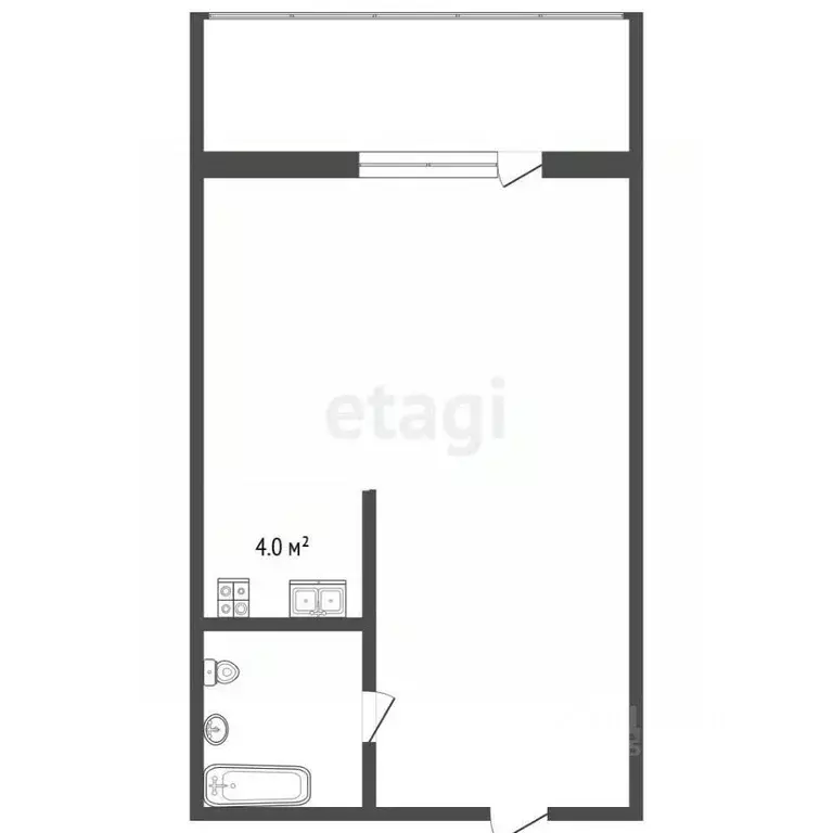 Студия Забайкальский край, Чита ул. Тимирязева, 23 (20.1 м) - Фото 2