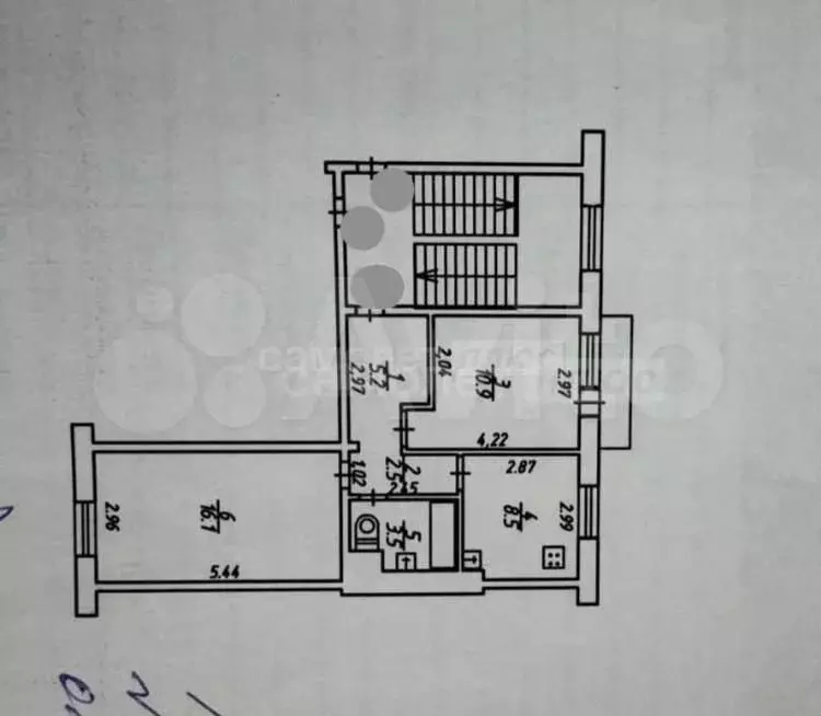 2-к. квартира, 46,7 м, 4/5 эт. - Фото 0