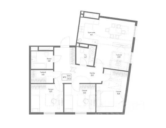 4-к кв. Татарстан, Казань Резиденция на Сары Садыковой жилой комплекс ... - Фото 1