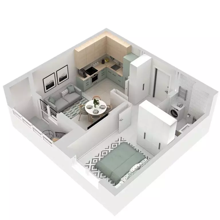 1-комнатная квартира: Екатеринбург, улица Софьи Перовской, 106А (37.69 ... - Фото 2