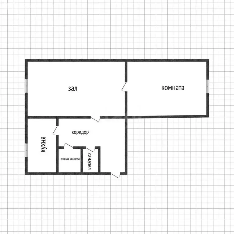 2-комнатная квартира: Ивня, улица Калинина, 5 (42 м) - Фото 0