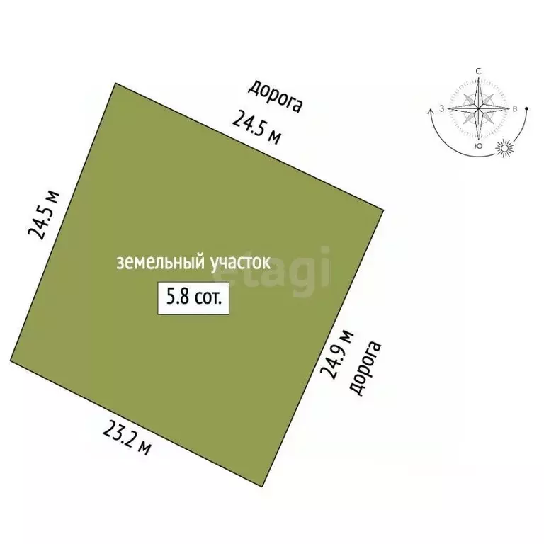 Участок в Вологодская область, пос. Непотягово  (5.79 сот.) - Фото 0