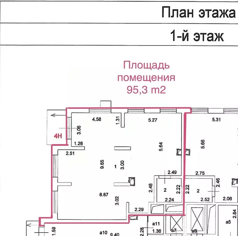 Торговая площадь в Москва ул. Маргелова, 3к2 (95 м) - Фото 1