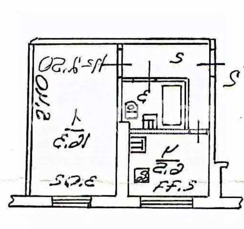 1-к кв. Мурманская область, Североморск Гвардейская ул., 18 (27.5 м) - Фото 1