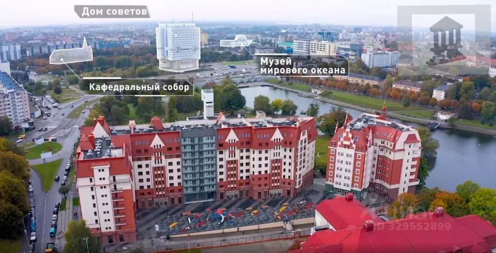 2-к кв. Калининградская область, Калининград Клиническая ул., 19А ... - Фото 2