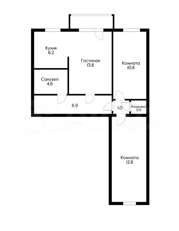 3-к. квартира, 57 м, 2/5 эт. - Фото 0