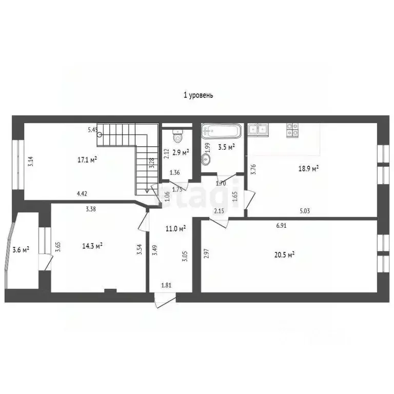 4-к кв. Калининградская область, Гурьевский муниципальный округ, пос. ... - Фото 2