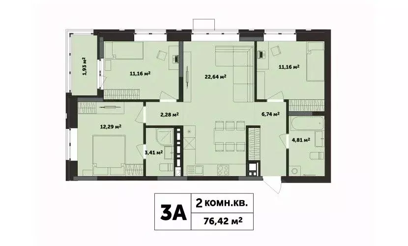 3-к кв. Удмуртия, Ижевск ул. Академика Павлова (76.42 м) - Фото 0