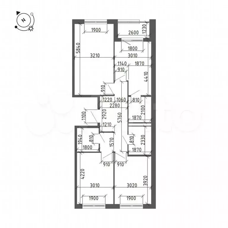 3-к. квартира, 80,5 м, 4/4 эт. - Фото 1