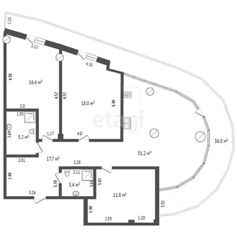 4-к кв. Крым, Ялта ул. Таврическая, 2 (145.0 м) - Фото 1