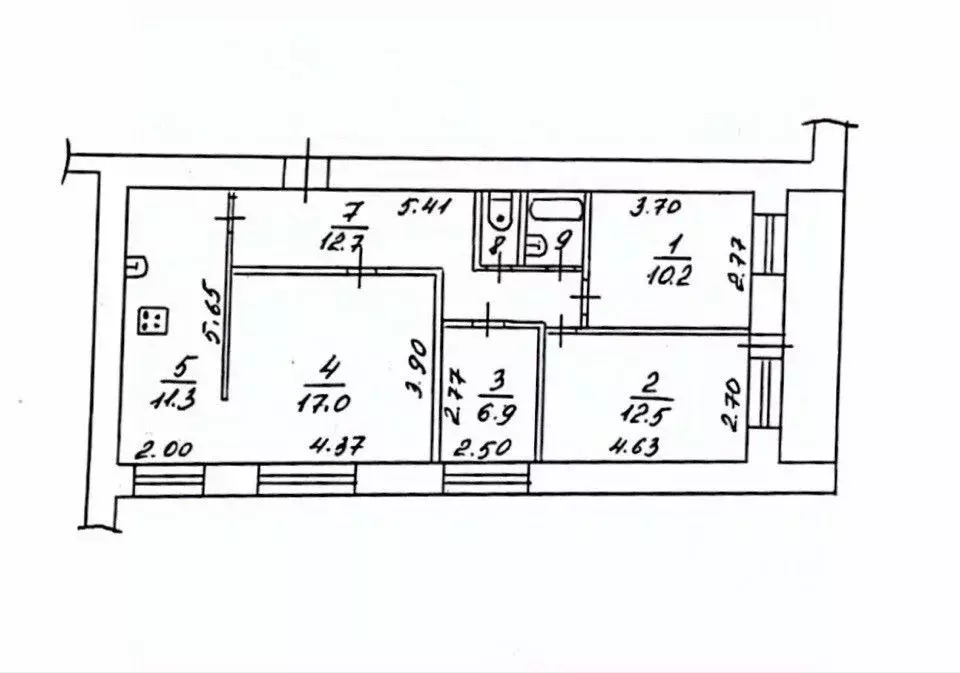 4-к кв. Вологодская область, Вологда Новгородская ул., 3 (74.1 м) - Фото 1