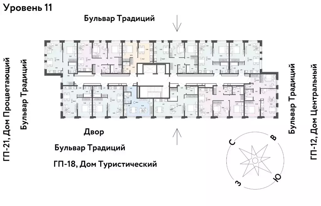 2-к кв. Тюменская область, Тюмень ул. Андрея Кореневского, 3к1 (36.67 ... - Фото 2