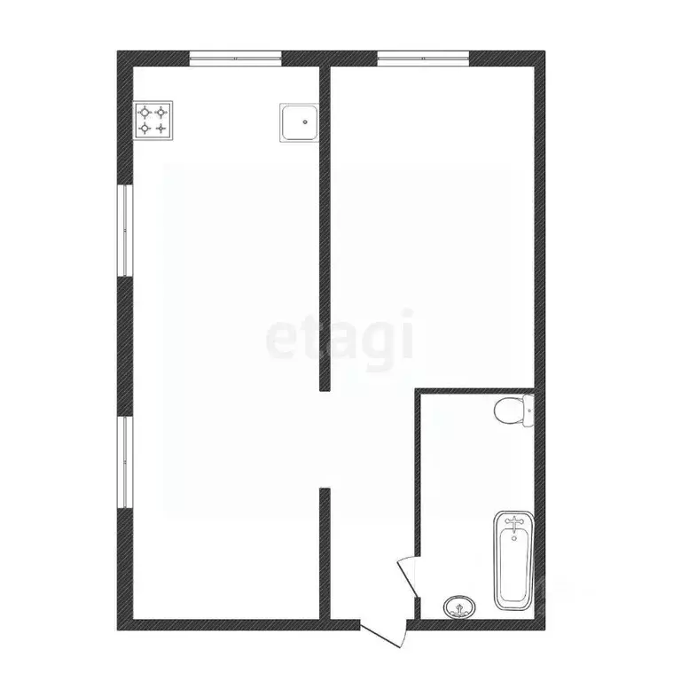 2-к кв. Белгородская область, Белгород ул. Семейная, 27 (50.0 м) - Фото 2