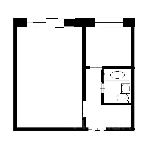 1-к кв. Ульяновская область, Димитровград ул. Королева, 6 (32.0 м) - Фото 1