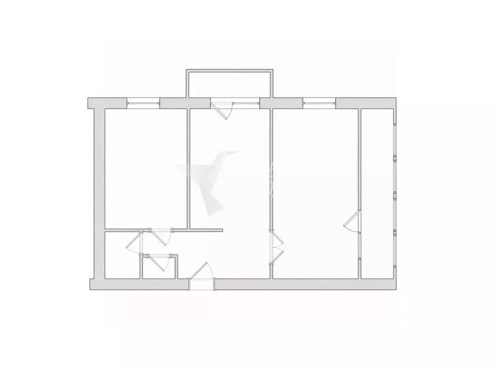 2-к кв. Приморский край, Находка пос. Врангель, ул. Бабкина, 4 (48.0 ... - Фото 2