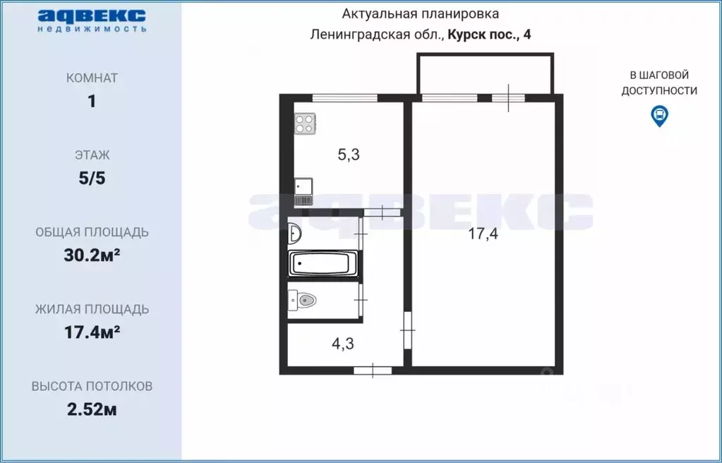 1-к кв. Ленинградская область, Волосовский район, Большеврудское ... - Фото 0