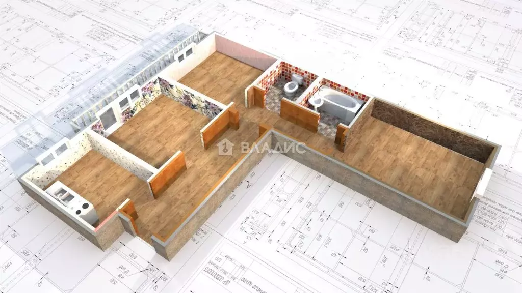 3-к кв. Иркутская область, Ангарск 29-й мкр, 6А (67.0 м) - Фото 1
