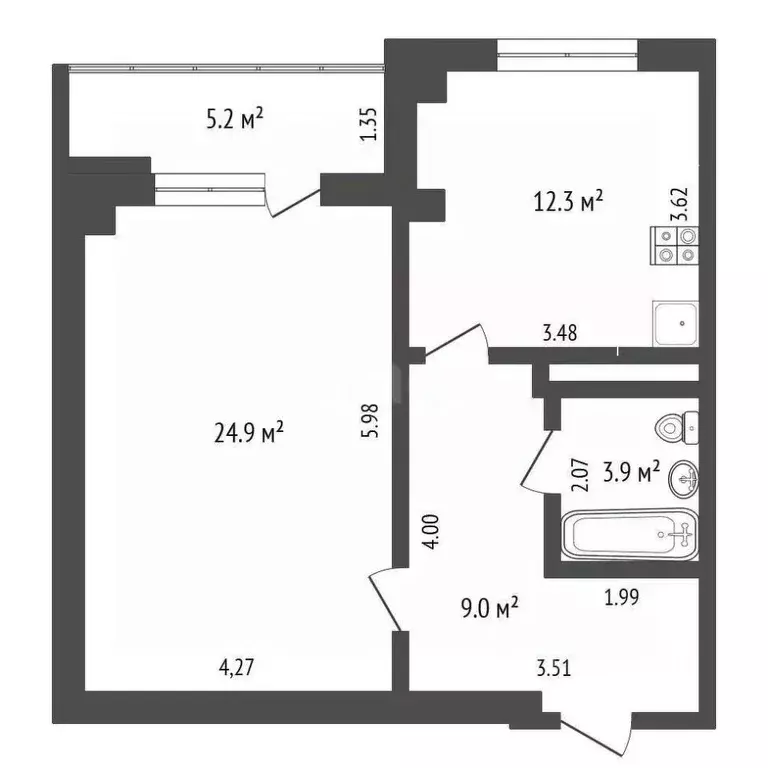 1-к кв. Ростовская область, Аксайский район, Щепкинское с/пос, пос. ... - Фото 2