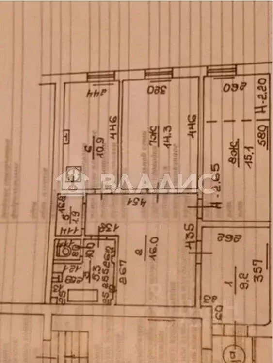3-к кв. Калининградская область, Калининград Земельная ул., 8-8А (73.6 ... - Фото 2