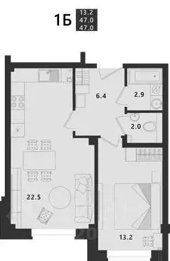 1-к кв. Псковская область, Псковский район, Завеличенская волость, д. ... - Фото 1
