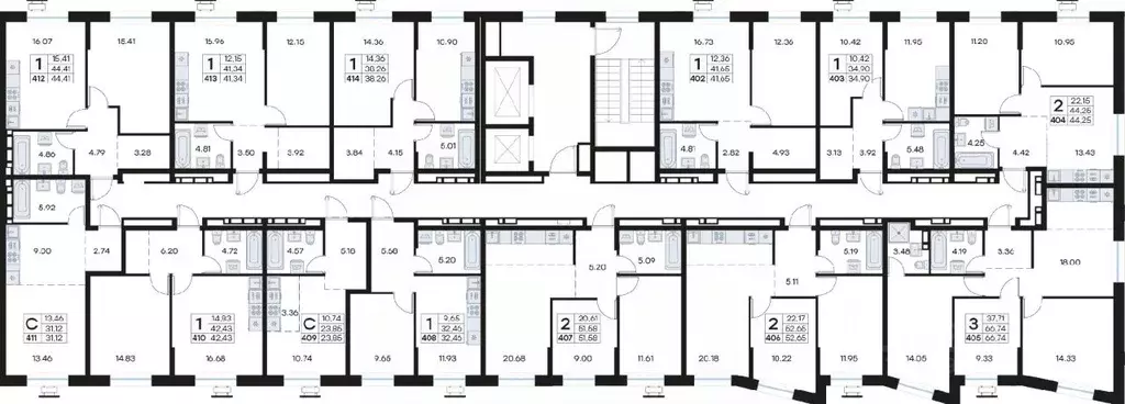 Студия Приморский край, Владивосток Клуб 25 жилой комплекс, 1 (31.12 ... - Фото 2