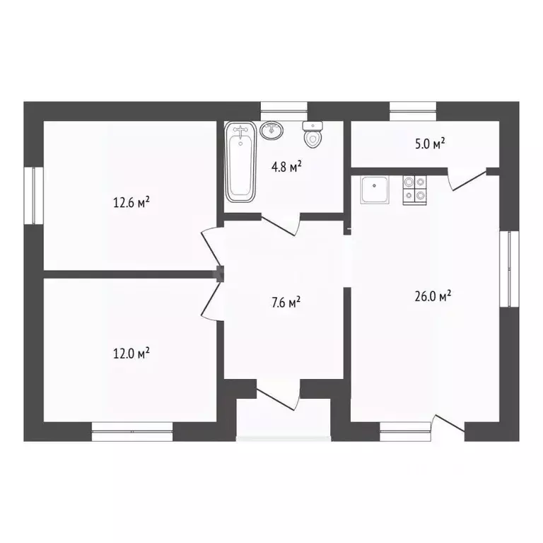 Дом в Тюменская область, Тюмень СОСН Березка-3 тер., ул. 11-я (80 м) - Фото 2