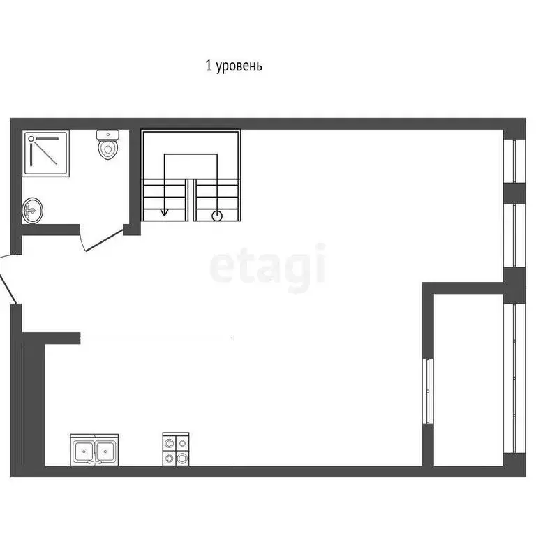 4-комнатная квартира: Кореиз, Прибрежная улица, 1А (92 м) - Фото 1
