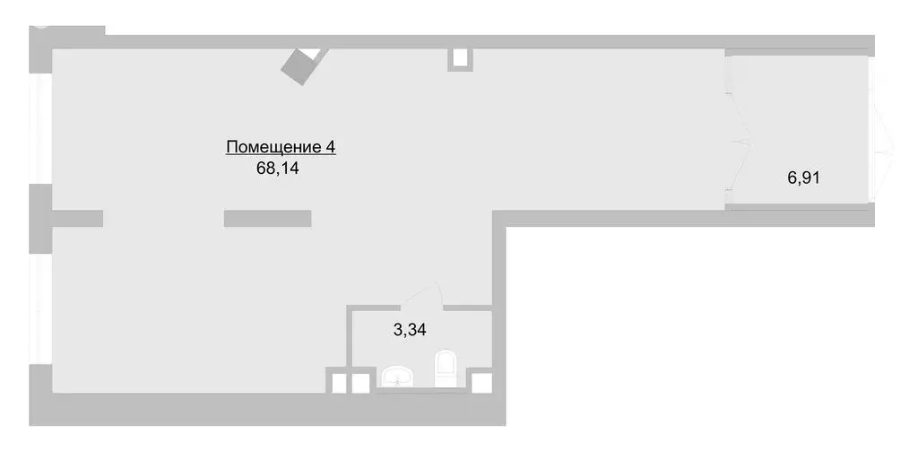 Офис (68.14 м) - Фото 1