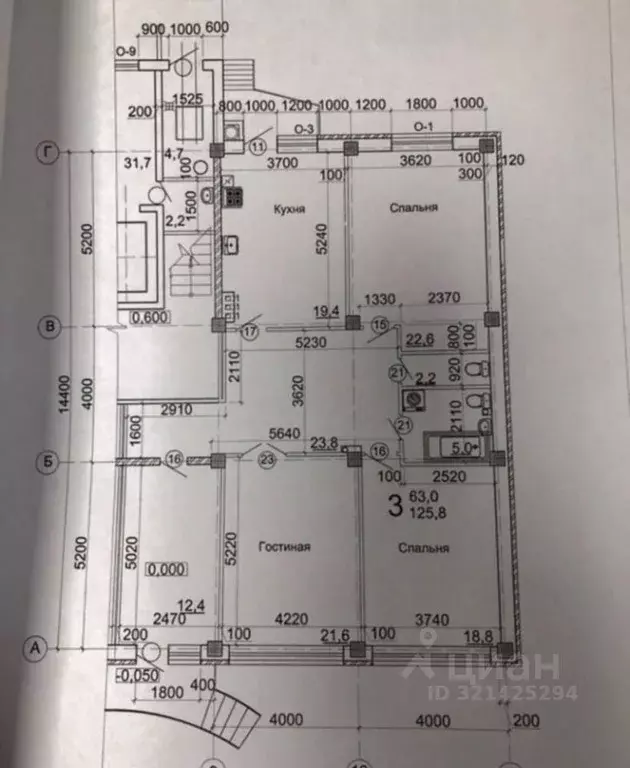 3-к кв. Ставропольский край, Пятигорск Железнодорожная ул., 123к1 ... - Фото 2