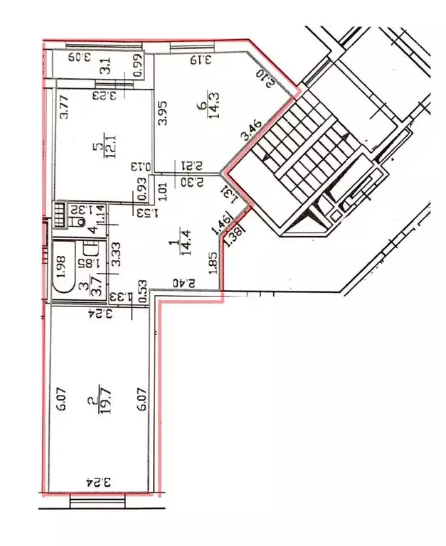 2-к кв. Санкт-Петербург ул. Парфеновская, 9к1 (65.9 м) - Фото 1