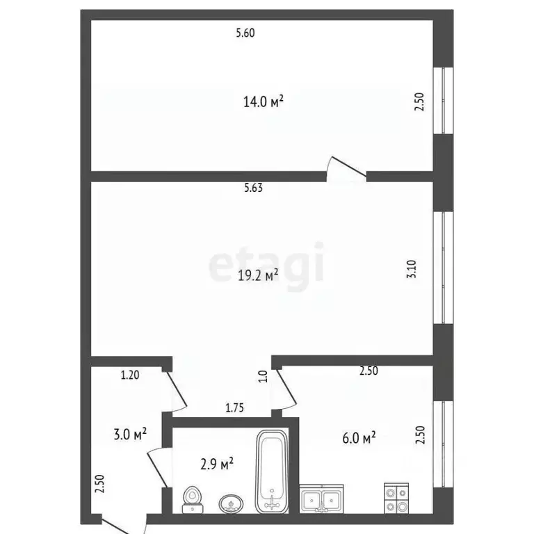 2-к кв. Мордовия, Саранск просп. 60 лет Октября, 77 (45.1 м) - Фото 2