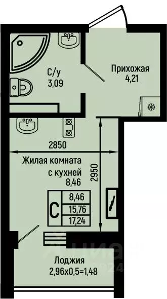 Студия Краснодарский край, Туапсинский муниципальный округ, с. Небуг ... - Фото 0