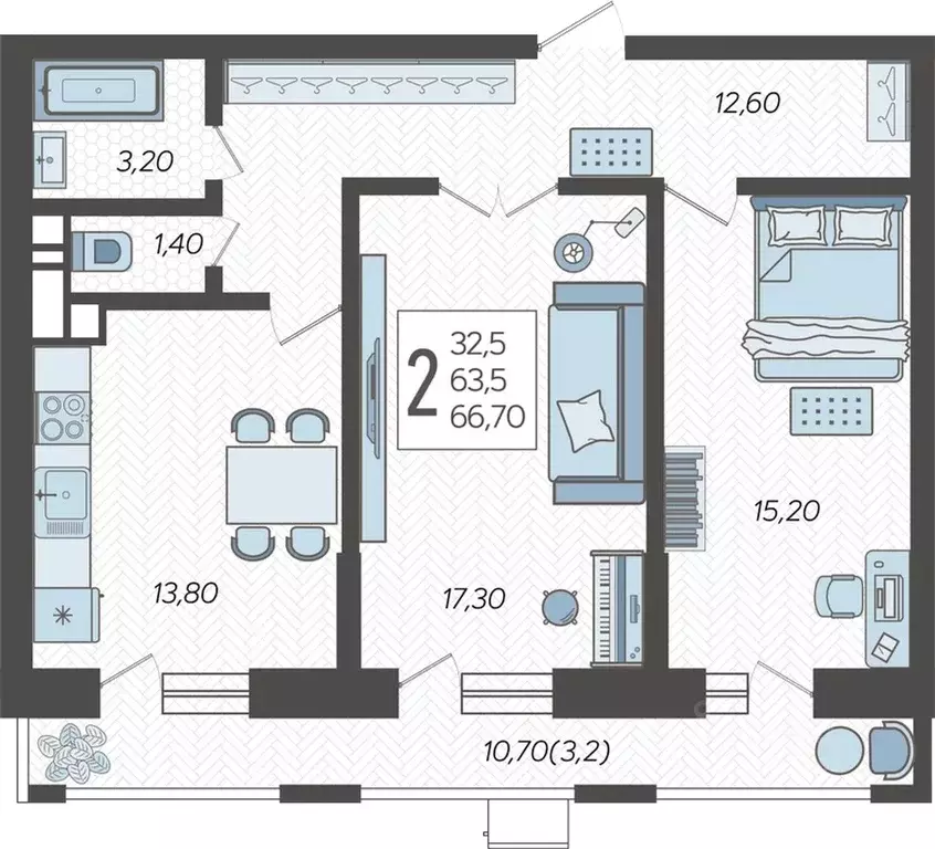 2-к кв. Краснодарский край, Краснодар 9-й километр мкр, ул. ... - Фото 1