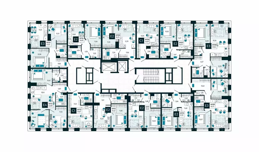 2-к кв. Тульская область, Тула ул. Чмутова (55.66 м) - Фото 2