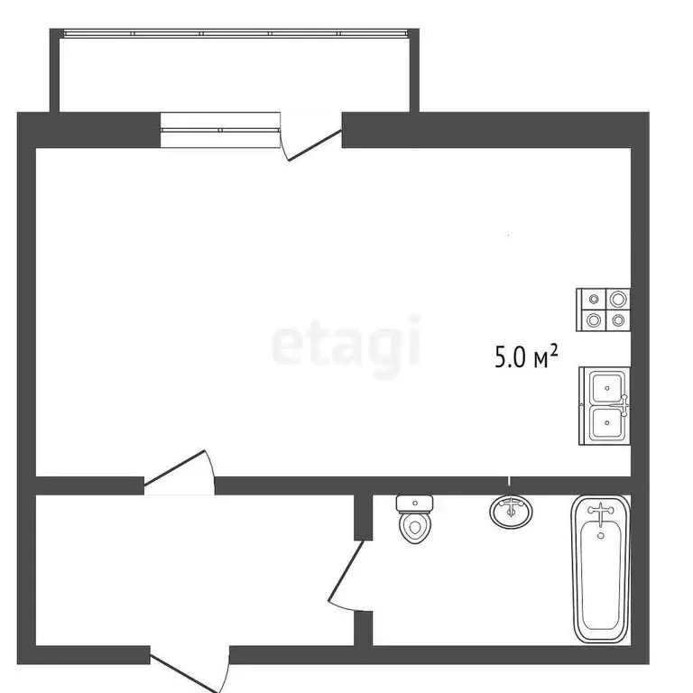 Квартира-студия: Ярославль, улица Строителей, 18 (26.85 м) - Фото 0