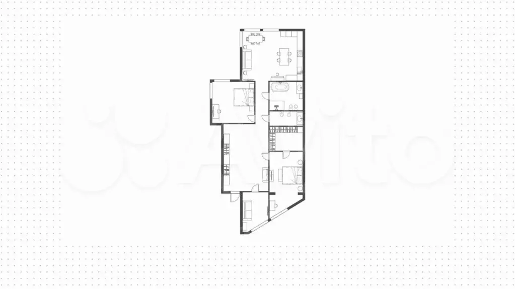 4-к. квартира, 170 м, 5/16 эт. - Фото 0
