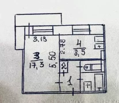 1-к кв. Крым, Симферополь ул. Ковыльная, 68 (35.0 м) - Фото 1