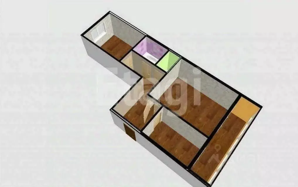 2-к кв. Сахалинская область, Южно-Сахалинск Железнодорожная ул., 83 ... - Фото 2