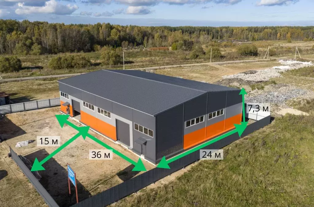 Склад в Ленинградская область, Ломоносовский район, Аннинское ... - Фото 1