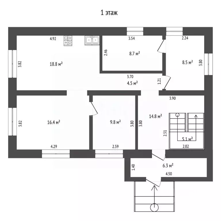 Дом в Тюменская область, Тюменский муниципальный округ, пос. ... - Фото 2