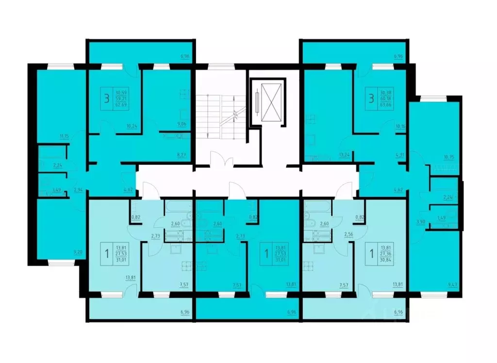 1-к кв. Пермский край, Пермь Домостроительный мкр,  (30.84 м) - Фото 2